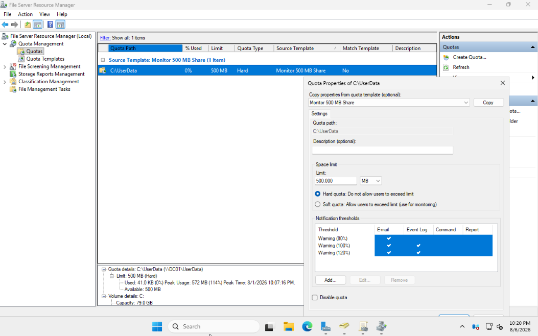 Active Directory lab architecture